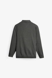 NU Cotton-Melange Zip Knit Polo