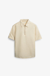 NU Lyocell-Linen Zip Shirt