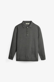 NU Cotton-Melange Zip Knit Polo