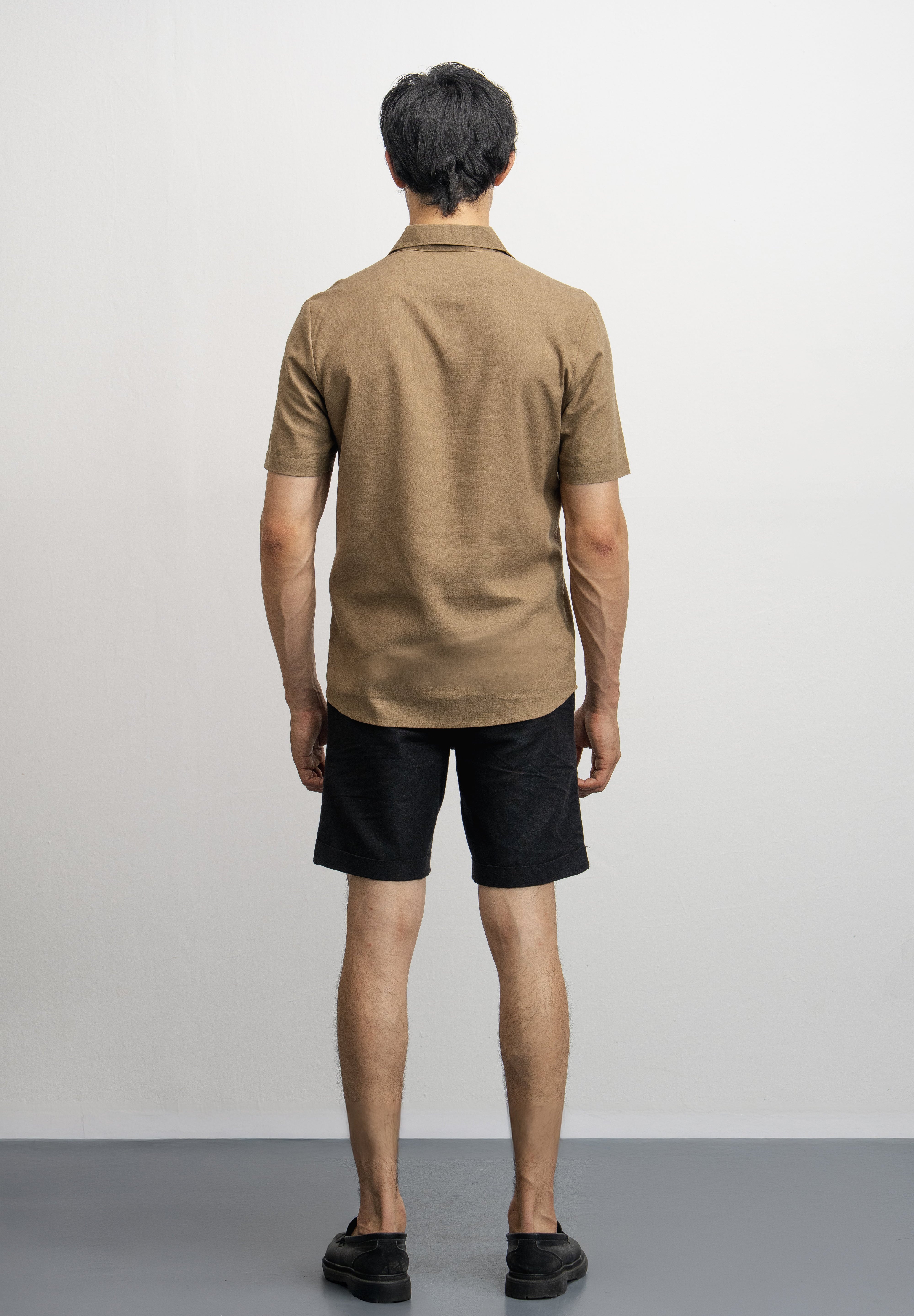 NU Lyocell-Linen Zip Shirt