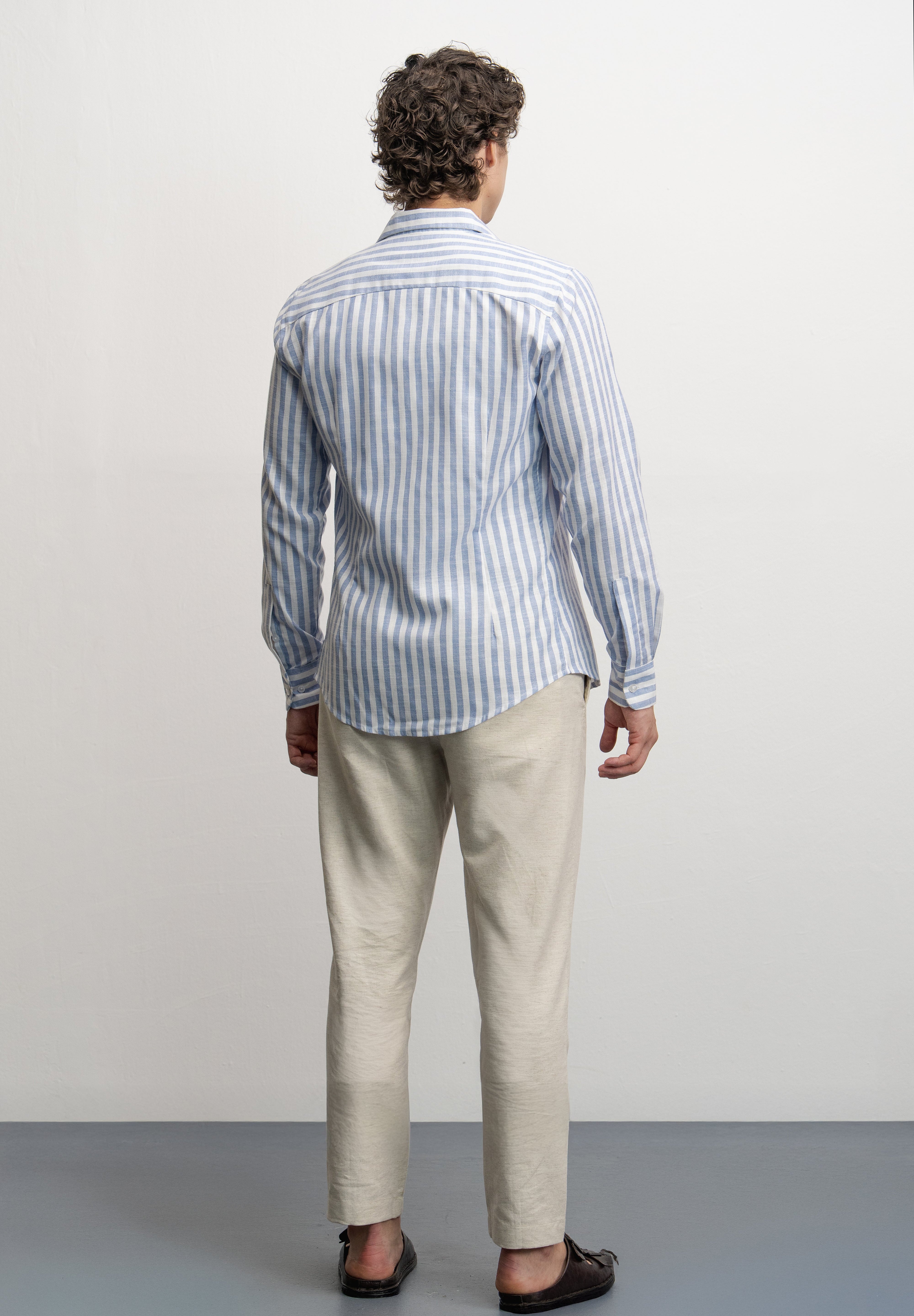 NU European Linen Striped Classic