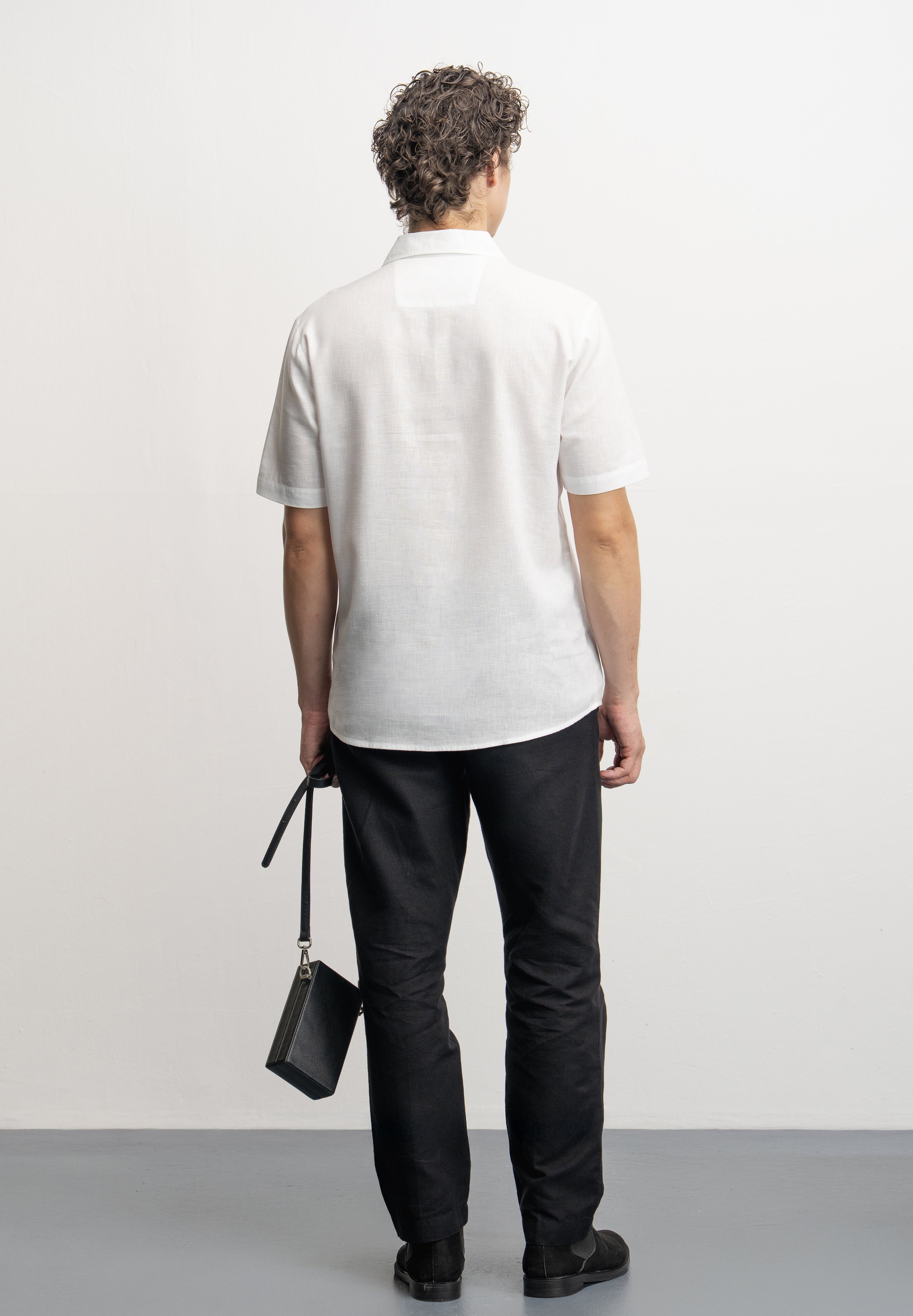 NU Lyocell-Linen Zip Shirt