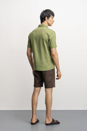 NU Lyocell-Linen Zip Shirt