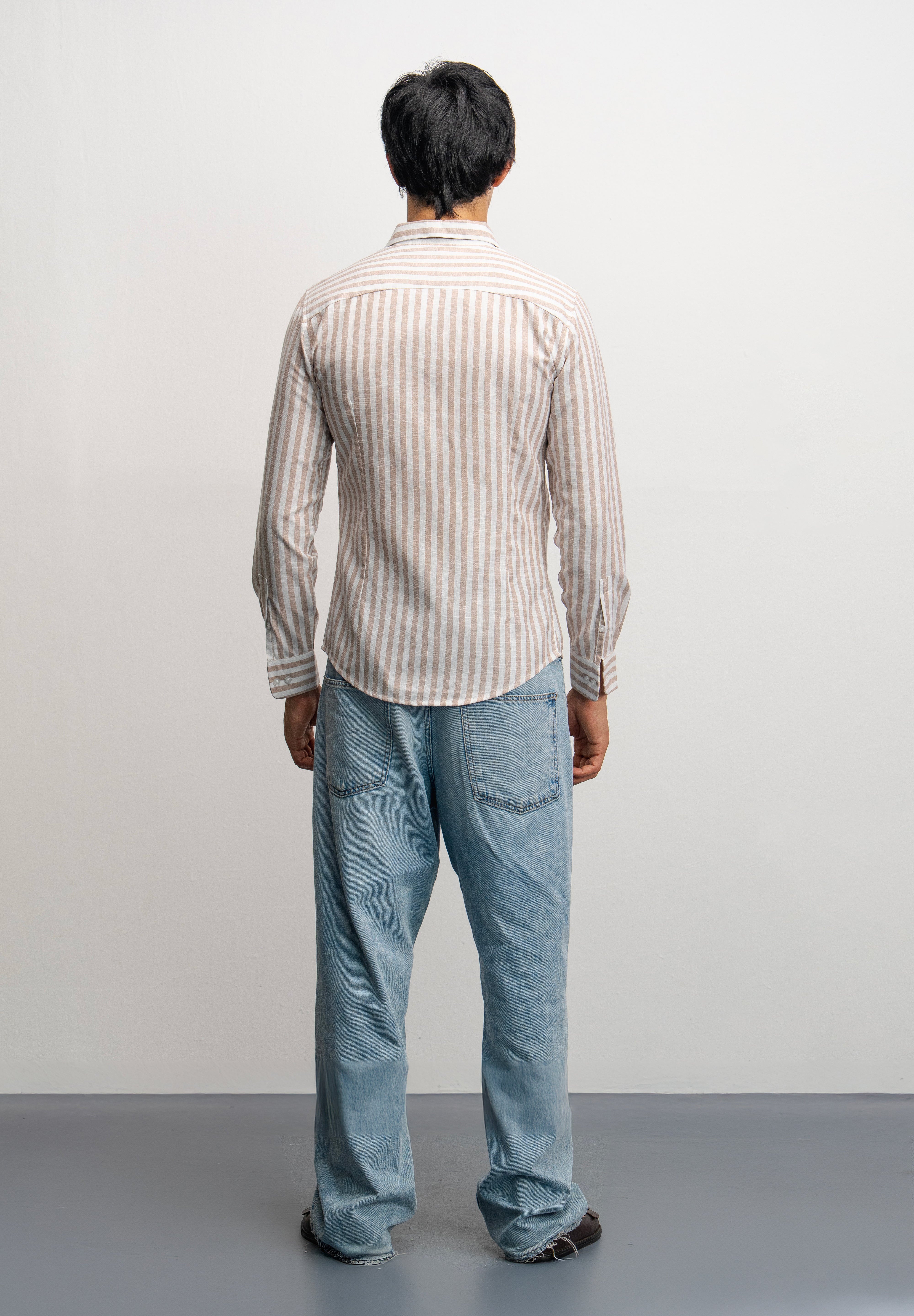 NU European Linen Striped Classic