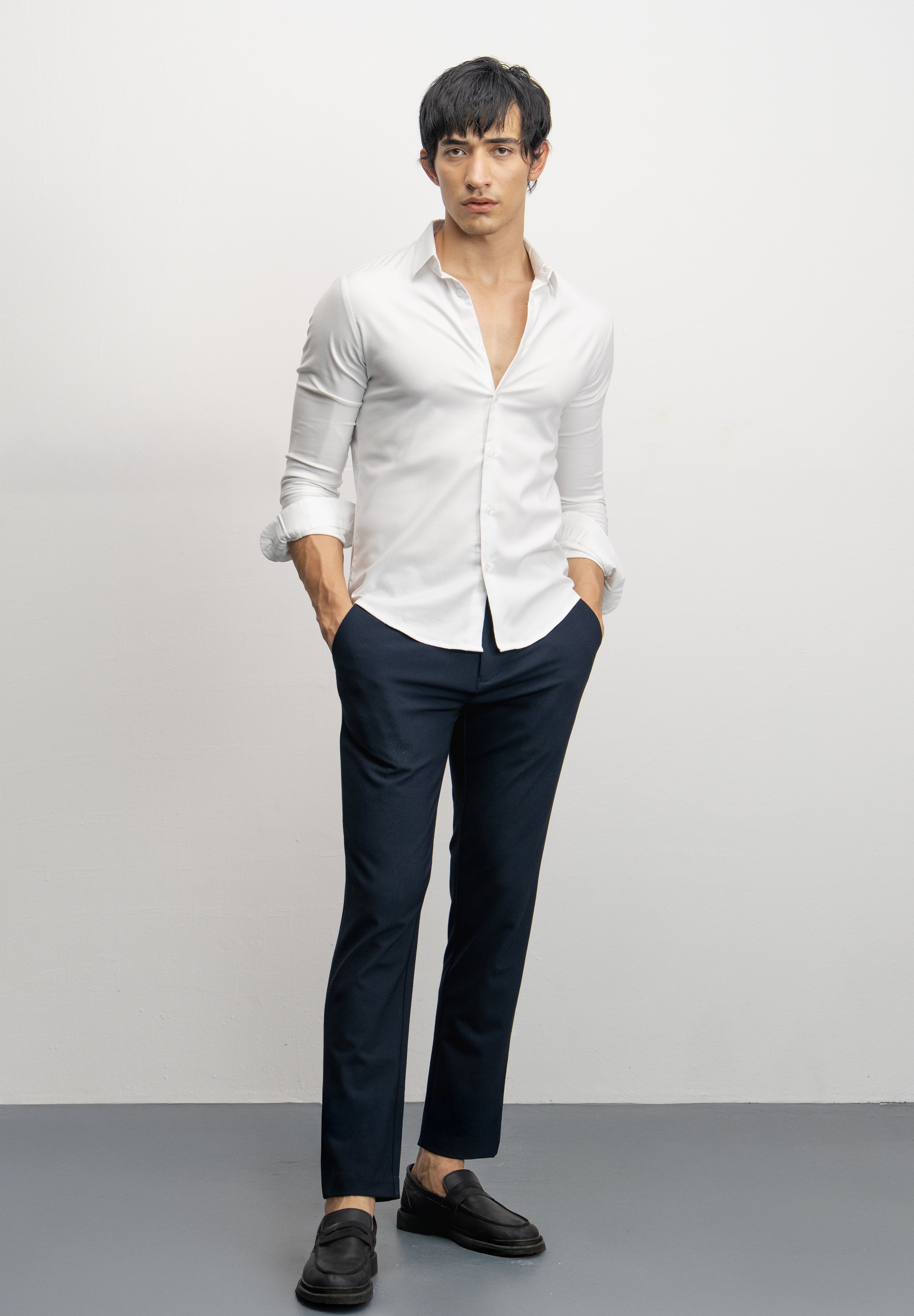 NU Cotton-Lycra Stretch Shirt